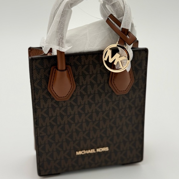 Michael Kors Dark Brown Signature Tote - Picture 1 of 5